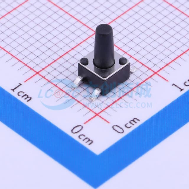 4.5*4.5*8mm 立贴 轻触开关实物图