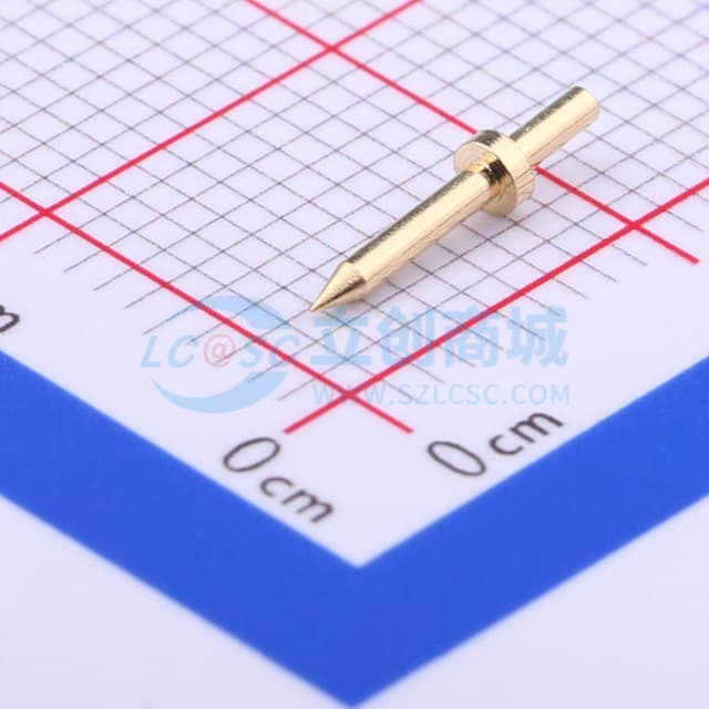 1.0铜尖针/黄铜镀金1u实物图