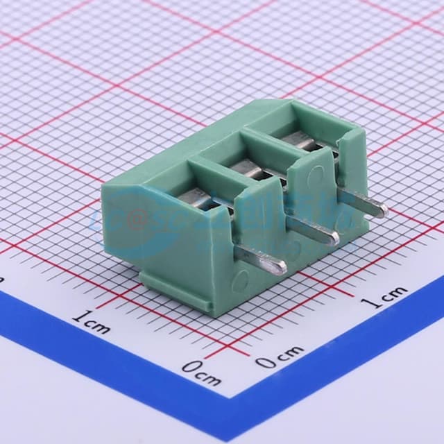 1x3P 5mm 直插 排数:1 每排P数:3 【螺钉】实物图