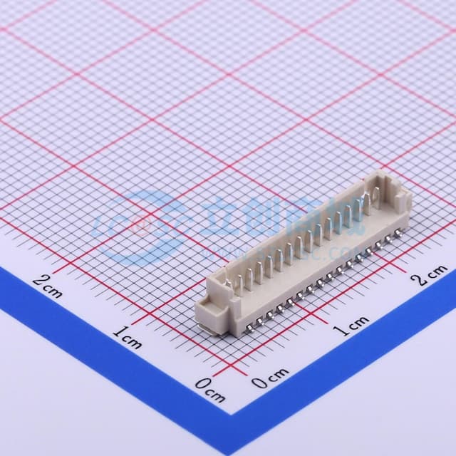 1x16P 间距:1.25mm 立贴 系列:PicoBlade(MX 1.25)实物图