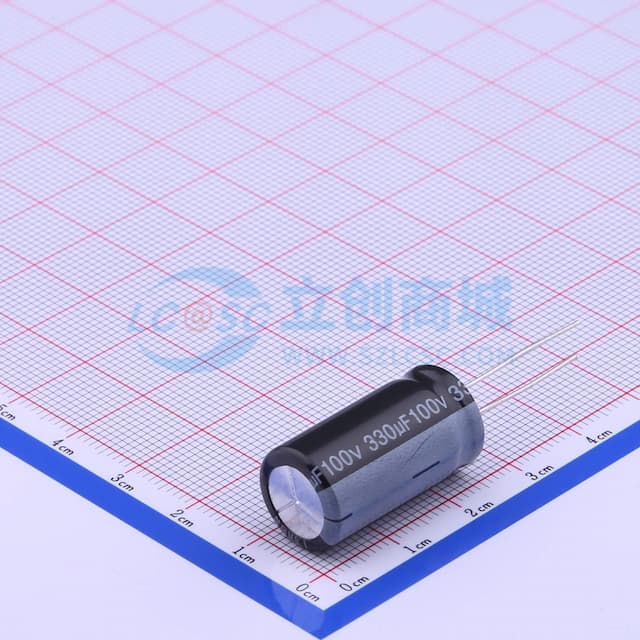 330uF ±20% 100V 【插件】实物图