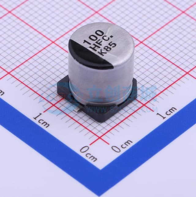 100uF ±20% 50V实物图