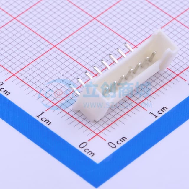 1x8P 间距:2mm 弯插 系列:PH 【插件】实物图