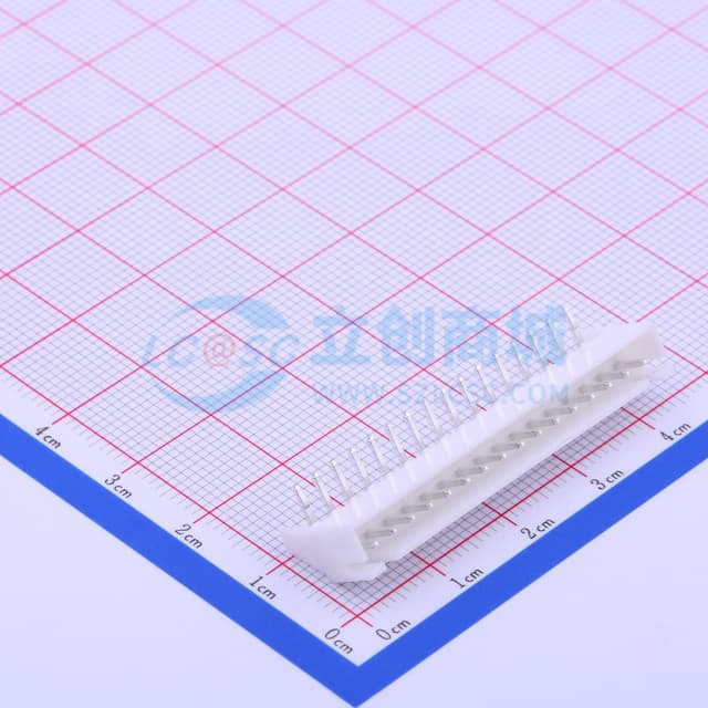 白色 1x16P 间距:2.5mm 弯插【插件】实物图