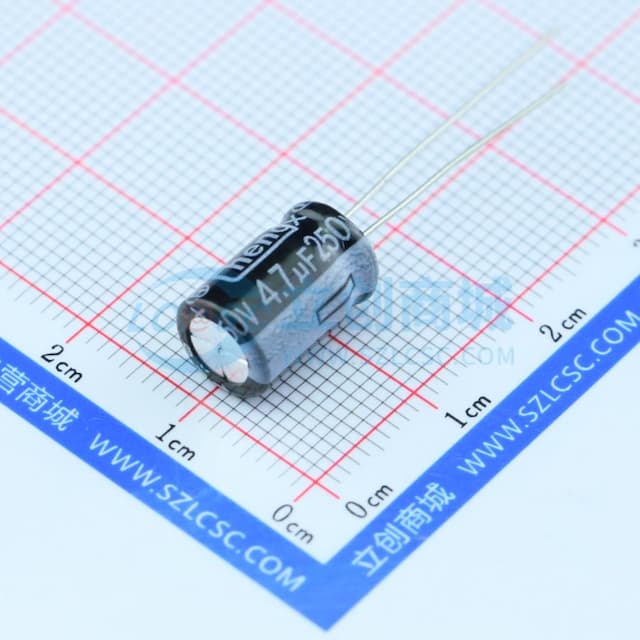 4.7uF ±20% 250V 【插件】实物图