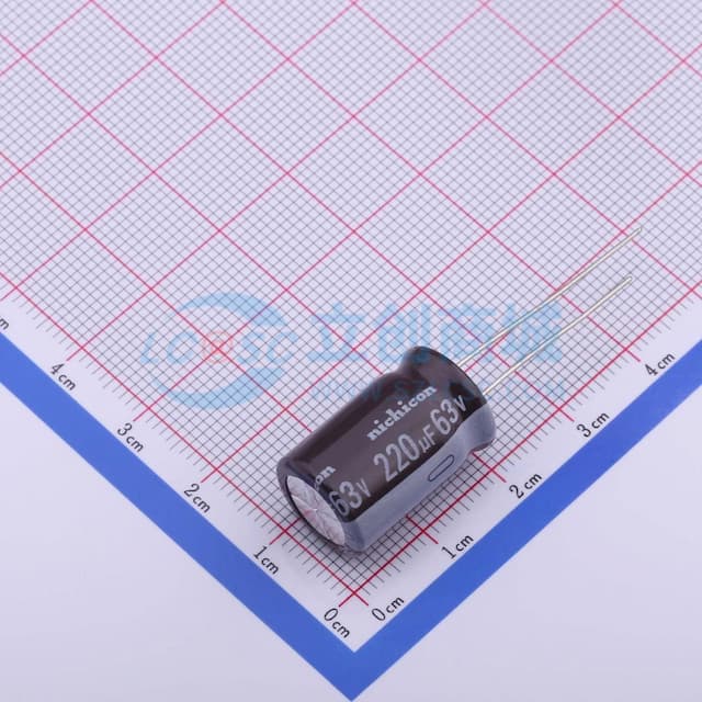 220uF ±20% 63V 【插件】实物图