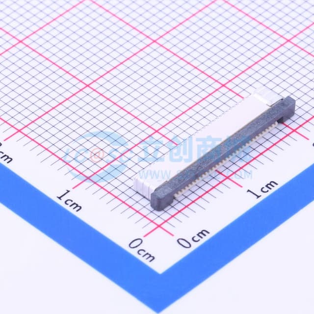 间距:0.5mm P数:30P 抽屉式 下接实物图