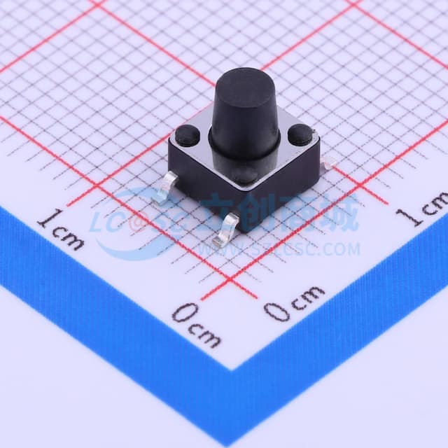 6.1*6.1*7mm 立贴 轻触开关实物图