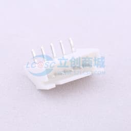 白色 1x5P 间距:2.5mm 弯插【插件】缩略图