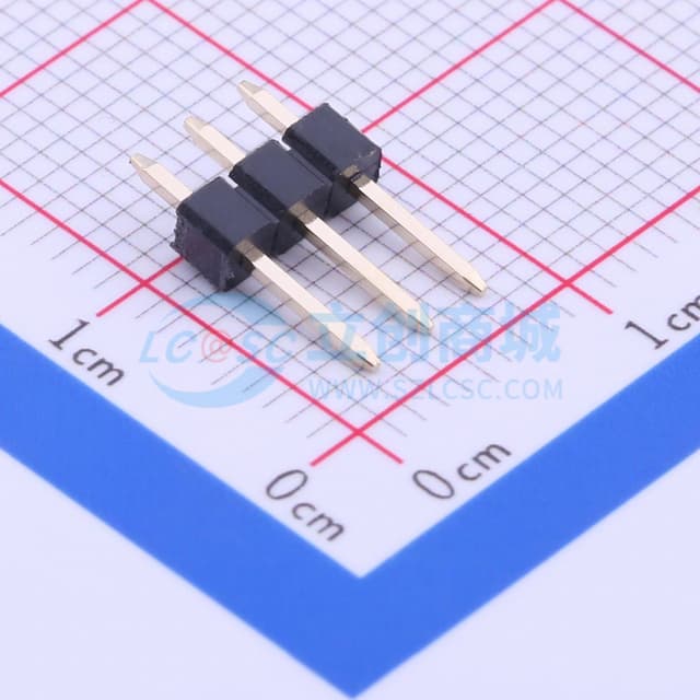 1x3P 间距:2.54mm 方针 直插 【排针】实物图