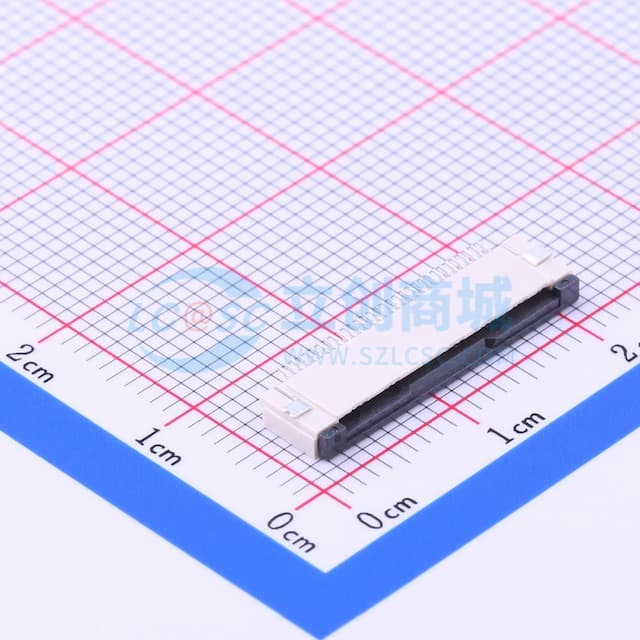 间距:0.5mm P数:32P 翻盖式 下接实物图
