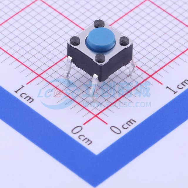 6*6*4.3mm 直插 轻触开关 【轻触】实物图