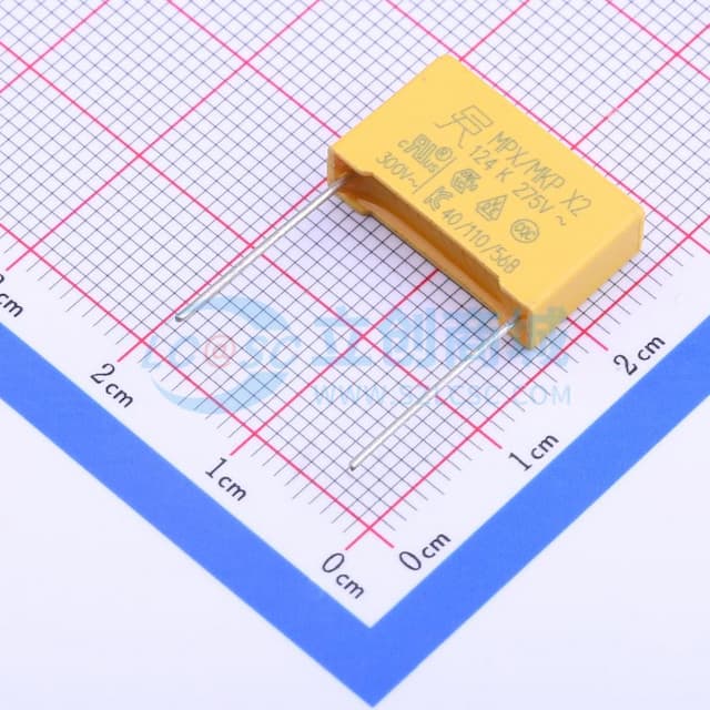 120nF ±10% 275V 等级:X2 【插件】实物图