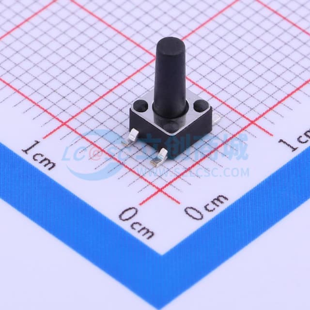 4.5*4.5*9mm 立贴 轻触开关实物图