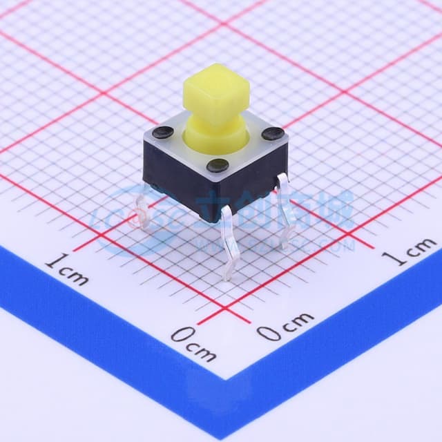 6*6*7.5mm 直插 轻触开关 【轻触】实物图