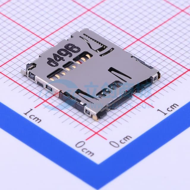 自弹式 MicroSD卡(TF卡) 卡座实物图