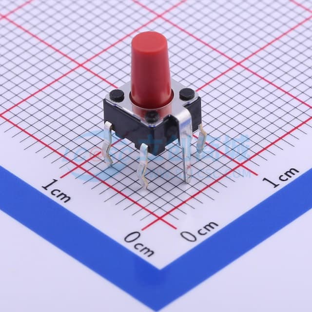 6*6*9.5mm 直插 轻触开关 【轻触】实物图