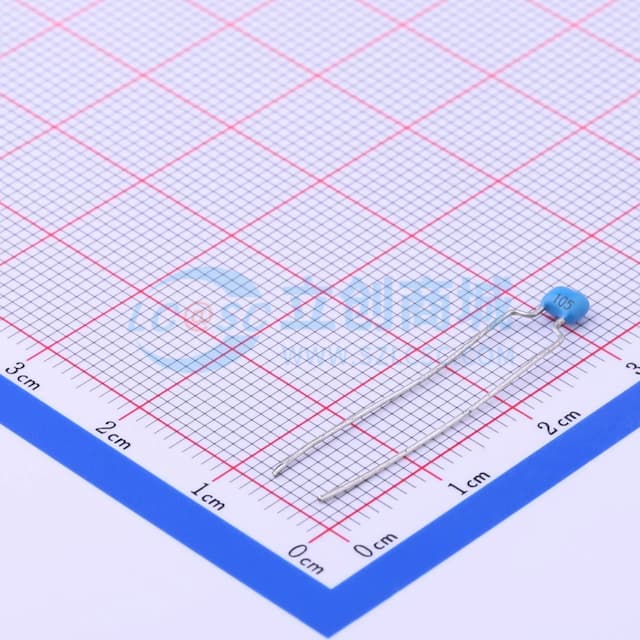 1uF ±10% 50V 【直插】实物图