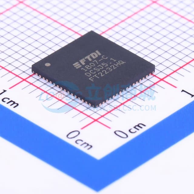 FT2232H 双高速 USB 转多用途 UART/FIFO IC实物图