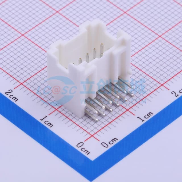 2x6P 间距:2mm 弯插 系列:PAD 【插件】实物图