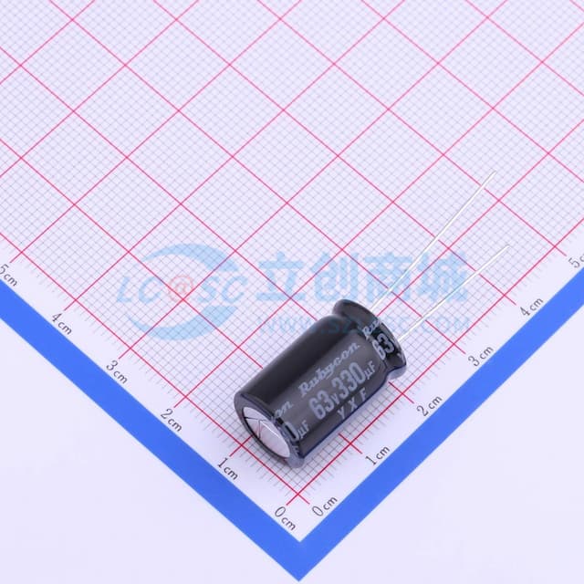 330uF ±20% 63V 【插件】实物图