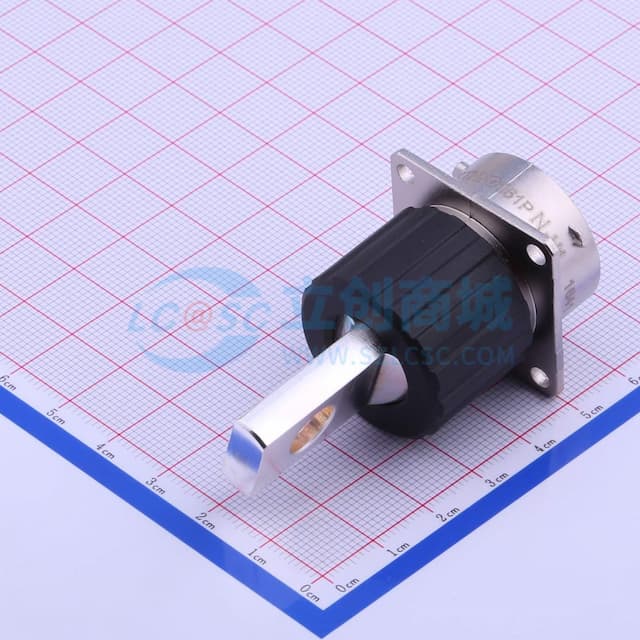 EcoMate 插座，8mm 单针触点，扁孔型，法兰壁装实物图