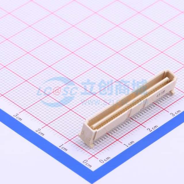 间距:1mm PIN:64P 立贴实物图