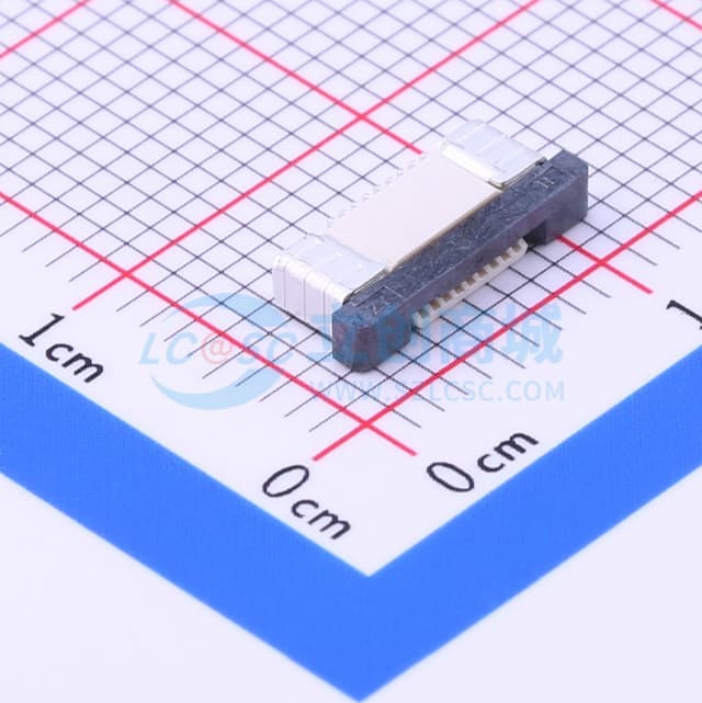 间距:0.5mm P数:9P 抽屉式 下接实物图