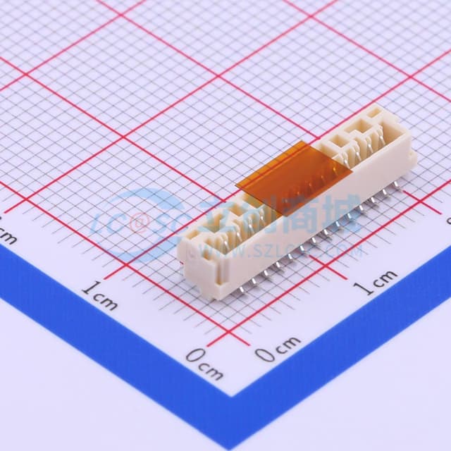 1x14P 间距:1.25mm 立贴 系列:GH实物图