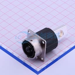 EcoMate 插座，8mm 单针触点，扁孔型，法兰壁装缩略图