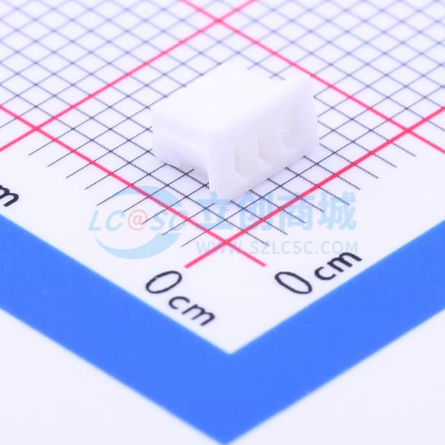 白色 1x3P 1.25mm实物图