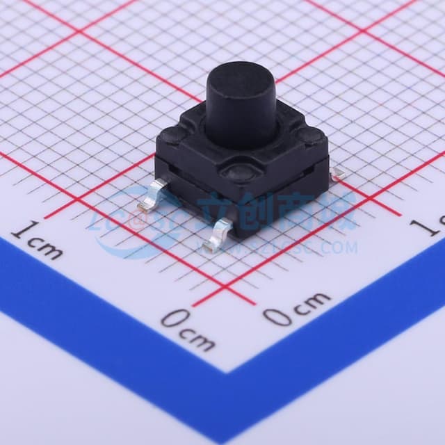 6*6*6.5mm 立贴 轻触开关实物图