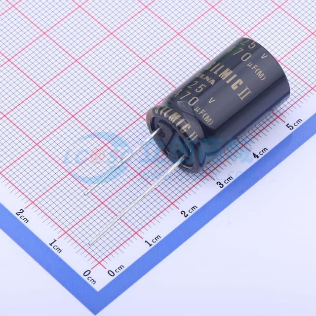【插件】470uF ±20% 25V实物图