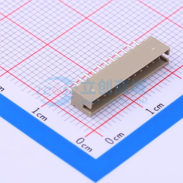 1x12P 间距:1.5mm 直插 系列:ZH 【插件】实物图