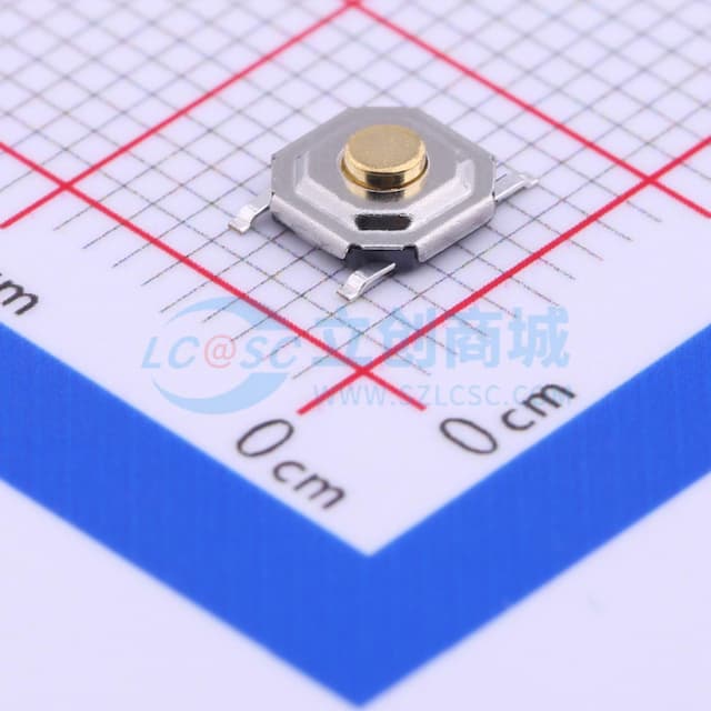 5.1*5.1*1.7mm 立贴 轻触开关实物图