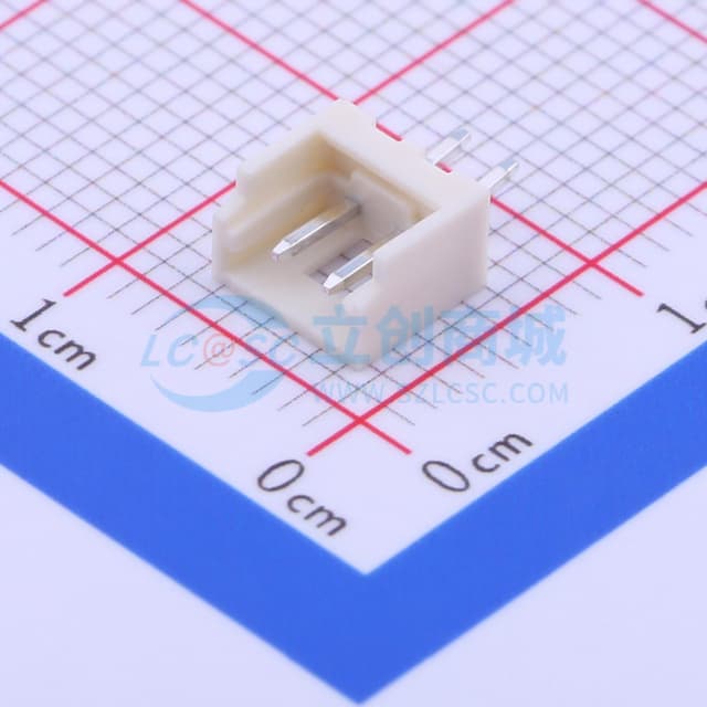 1x2P 间距:2mm 直插 【插件】实物图