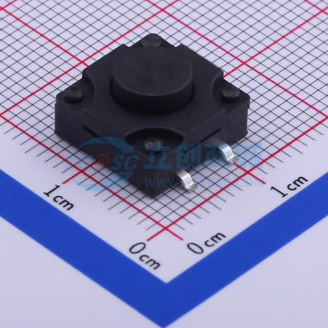 12*12*7mm 立贴 轻触开关实物图
