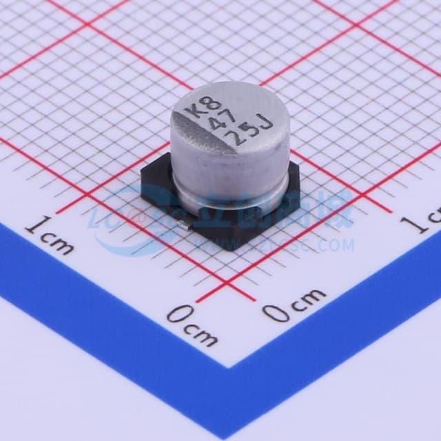 47uF ±20% 25V实物图