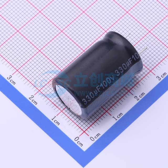 330uF ±20% 100V 【插件】实物图