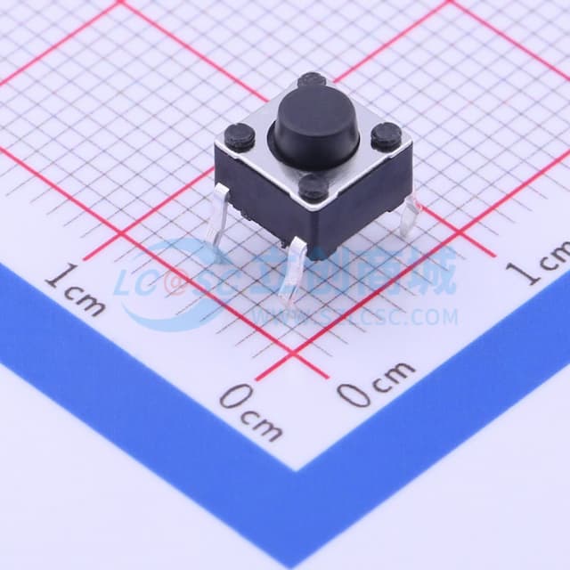 6*6*5mm 直插 轻触开关 【轻触】实物图