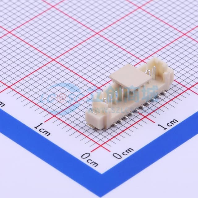 1x10P 间距:1.25mm 立贴实物图
