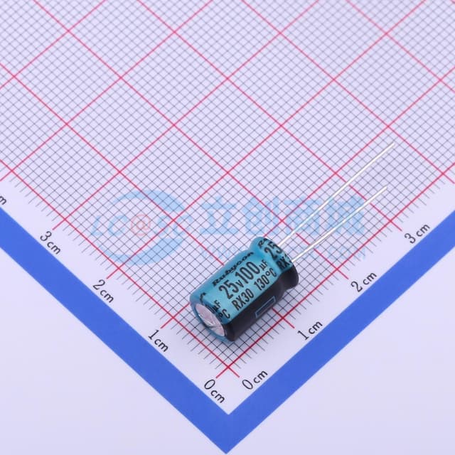 100uF ±20% 25V 【插件】实物图