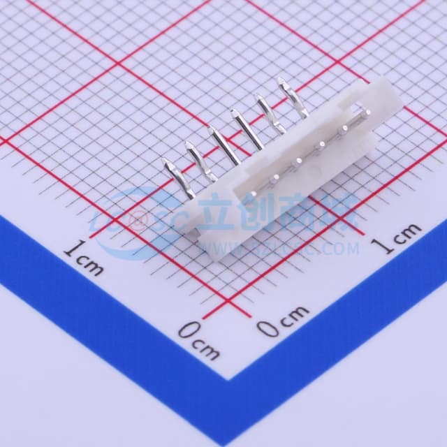 1x6P 间距:2mm 弯插 【插件】实物图