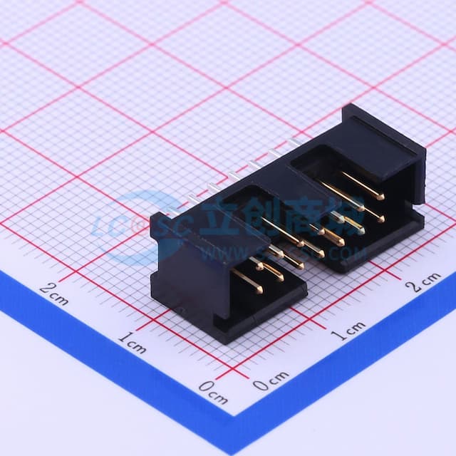 2x7P 间距:2.54mm 直插【插件】实物图