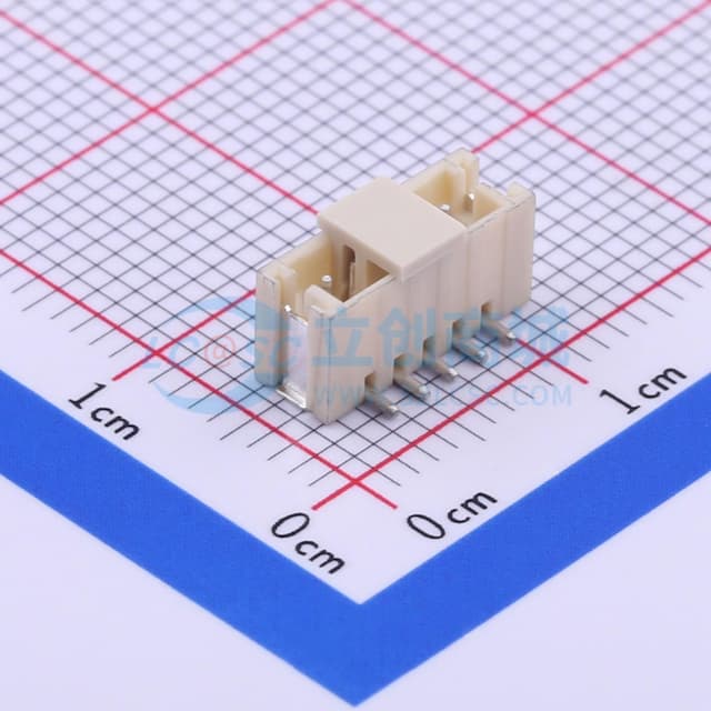 1x5P 间距:1.5mm 立贴 系列:ZH实物图