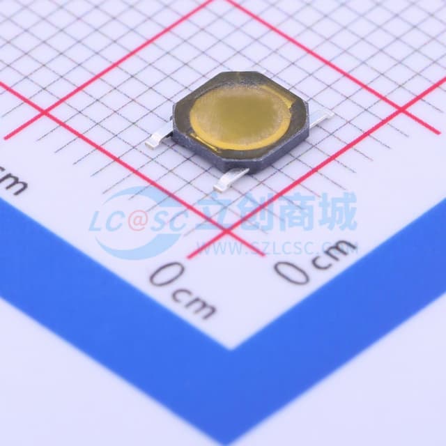 4.9*4.9*0.8mm 立贴 轻触开关实物图