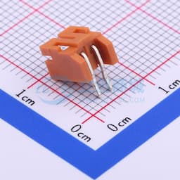 土黃 1x2P 间距:2mm 弯插【插件】缩略图
