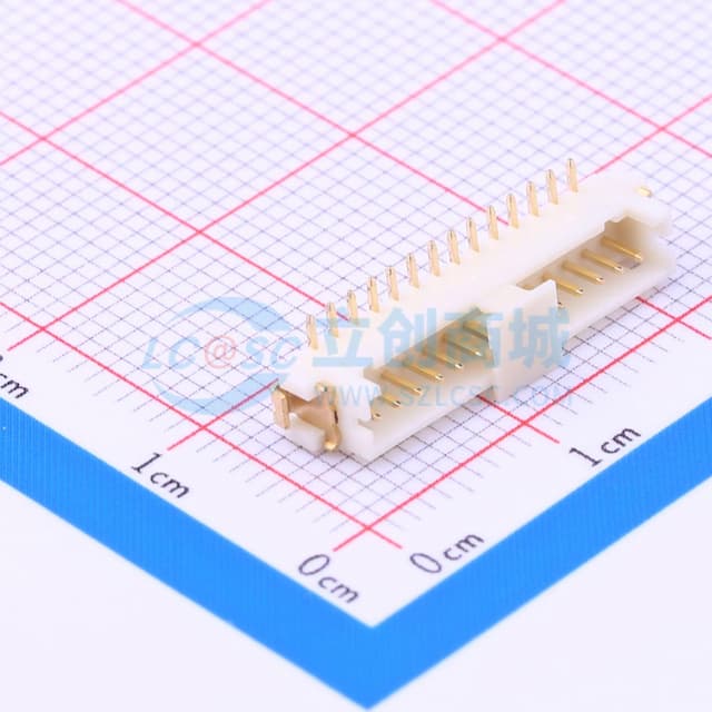 1x14P 间距:1.25mm 立贴实物图