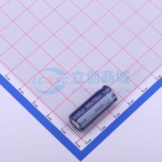 150uF ±20% 100V 【引线】实物图