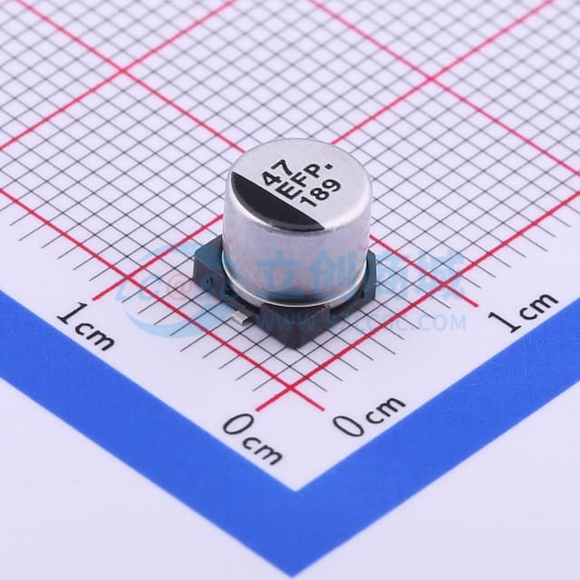 47uF ±20% 25V实物图